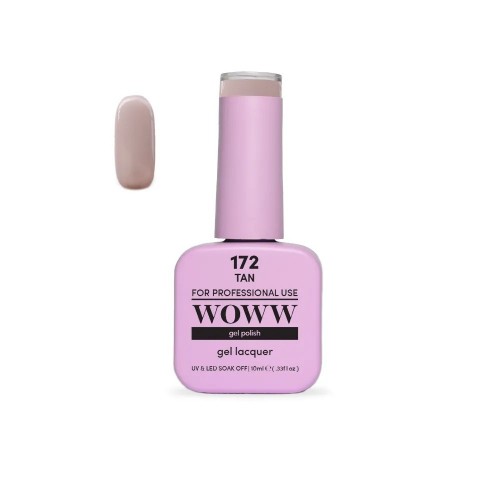 Ημιμόνιμο Βερνίκι New Woww Cosmetics 10ml Tan - 172